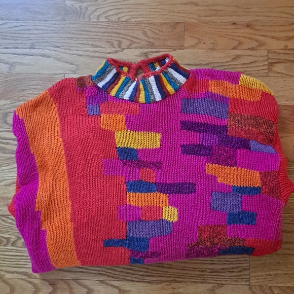 Colorful 🌈 Vintage Sweater - Picture 2 of 5